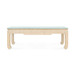 Bethany Coffee Table with Glass Top, Natural Twill
