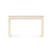 Elina Console with Glass Top, Natural Twill
