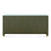 Camden Extra Large 8-Drawer with Glass Top, Deep Olive