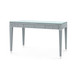 Claudette Desk with Glass Top, Washed Winter Gray