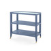 Isadora Console Table with Glass Top, Navy Blue