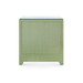 Gianna 3-Drawer Side Table with Glass Top, Spring Green