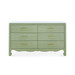 Gianna Extra Large 6-Drawer with Glass Top, Spring Green