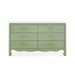 Gianna Extra Large 6-Drawer with Glass Top, Spring Green