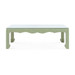 Gianna Coffee Table with Glass Top, Spring Green