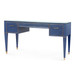 Hunter Desk  with Glass Top, Navy Blue