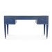 Hunter Desk  with Glass Top, Navy Blue