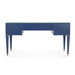 Hunter Desk  with Glass Top, Navy Blue