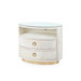 Julius 2-Drawer Side Table, Snow