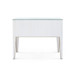 Madeline Console with Glass Top, Platinum Shimmer