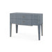 Madeline Console with Glass Top, Colonial Blue