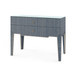 Madeline Console with Glass Top, Colonial Blue