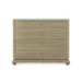 Ming Large 4-Drawer with Glass Top, Sage Green