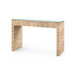 Morgan Console Table with Glass Top, Papyrus