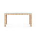 Parsons Large Console with Glass Top, Papyrus