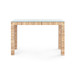 Parsons Console Table with Glass Top, Papyrus