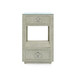 Camilla  2-Drawer Side Table with Glass Top, Moss Gray Tweed