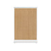 Ming Tall 6-Drawer with Glass Top, Chiffon White