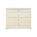 Ming Large 4-Drawer with Glass Top, Canvas Cream