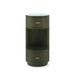 Aaron 2-Drawer Side Table with Glass Top, Deep Olive