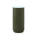 Aaron 2-Drawer Side Table with Glass Top, Deep Olive