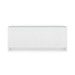 Bryant Linen Extra Wide Large 6-Drawer with Glass Top, Chiffon White