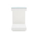 Essential Side Table with Glass Top, Chiffon White