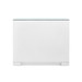 Frances 6-Drawer with Glass Top, Chiffon White