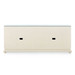 Meredith Extra Large 4-Door Cabinet with Glass Top, Canvas Cream