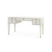 Morris Desk with Glass Top, Sand White
