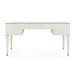 Morris Desk with Glass Top, Sand White