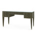 Morris Desk with Glass Top, Deep Olive