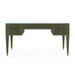 Morris Desk with Glass Top, Deep Olive