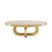 Maddox Coffee Table, Antique Brass