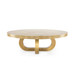 Maddox Coffee Table, Antique Brass