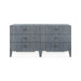 Madeline Extra Large 6-Drawer, Colonial Blue Shimmer