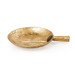 Clovis Round Plate, Gold Leaf