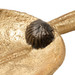 Clovis Round Plate, Gold Leaf