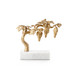 Grape Vine Statue, Gold Leaf