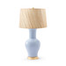 Acacia Lamp with Shade 17-inch Papyrus, with Gold, Periwinkle Blue