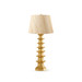 Brighton Lamp with Shade 16-inch Papyrus, with Gold, Gold Leaf