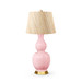 Delft Lamp with Shade 16-inch Papyrus, with Gold, Peony Pink