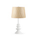 Ernst Lamp with Shade 14-inch Papyrus, with Nickel, Plaster White