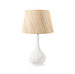 Lotus Lamp with Shade 16-inch Papyrus, with Nickel, Cloud Nine