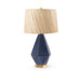 Olsen Lamp with Shade 17-inch Papyrus, with Gold, Star Sapphire