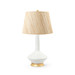 Oporto Tall Lamp with Shade 16-inch Papyrus, with Gold, Moon White