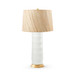 Saigon Lamp with Shade 17-inch Papyrus, with Gold, Cool White