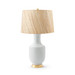 Thalia Lamp with Shade 17-inch Papyrus, with Gold, White Smoke