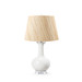 Somerset Lamp with Shade 16-inch Papyrus, with Nickel, Alpine Gleam