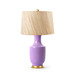 Thalia Lamp with Shade 17-inch Papyrus, with Gold, Lilac